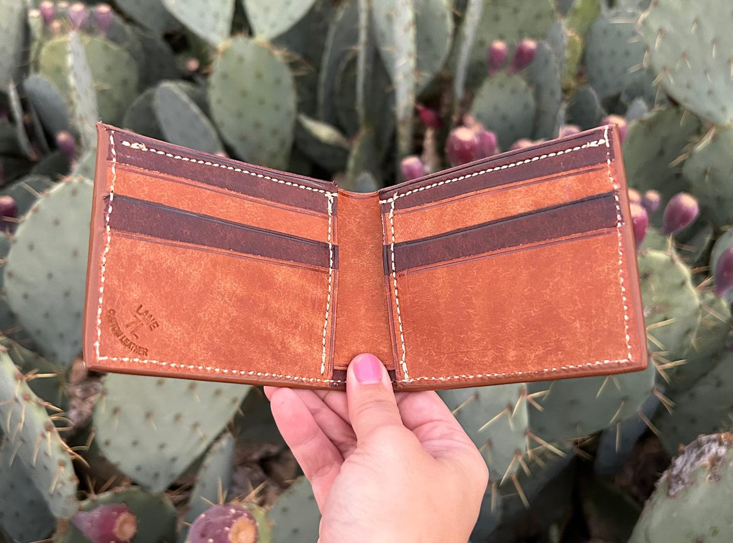 Full Floral Tooled Bi-Fold Wallet