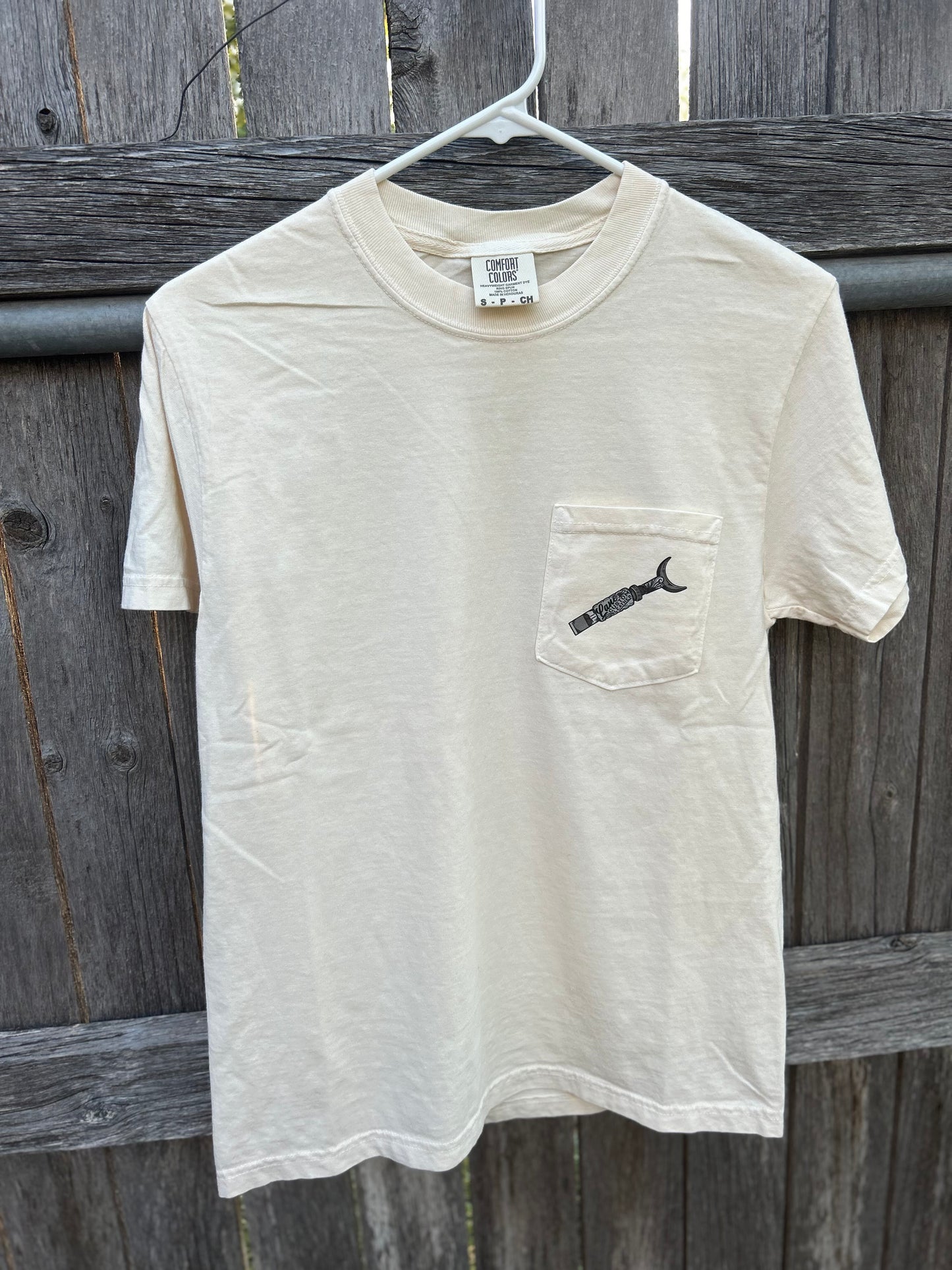 Ivory Comfort Colors Pocket T-Shirt