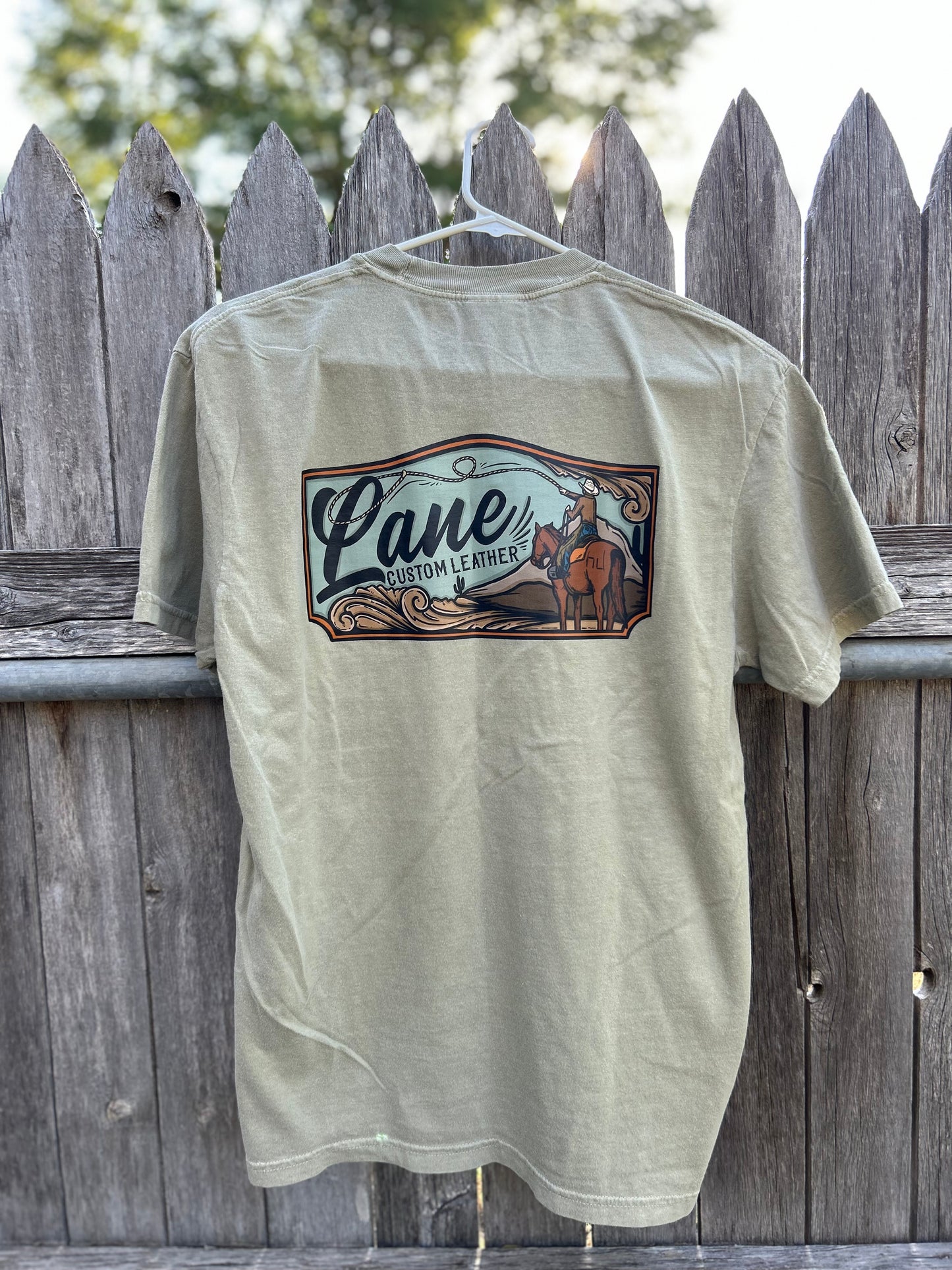Olive Comfort Colors Pocket T-Shirt