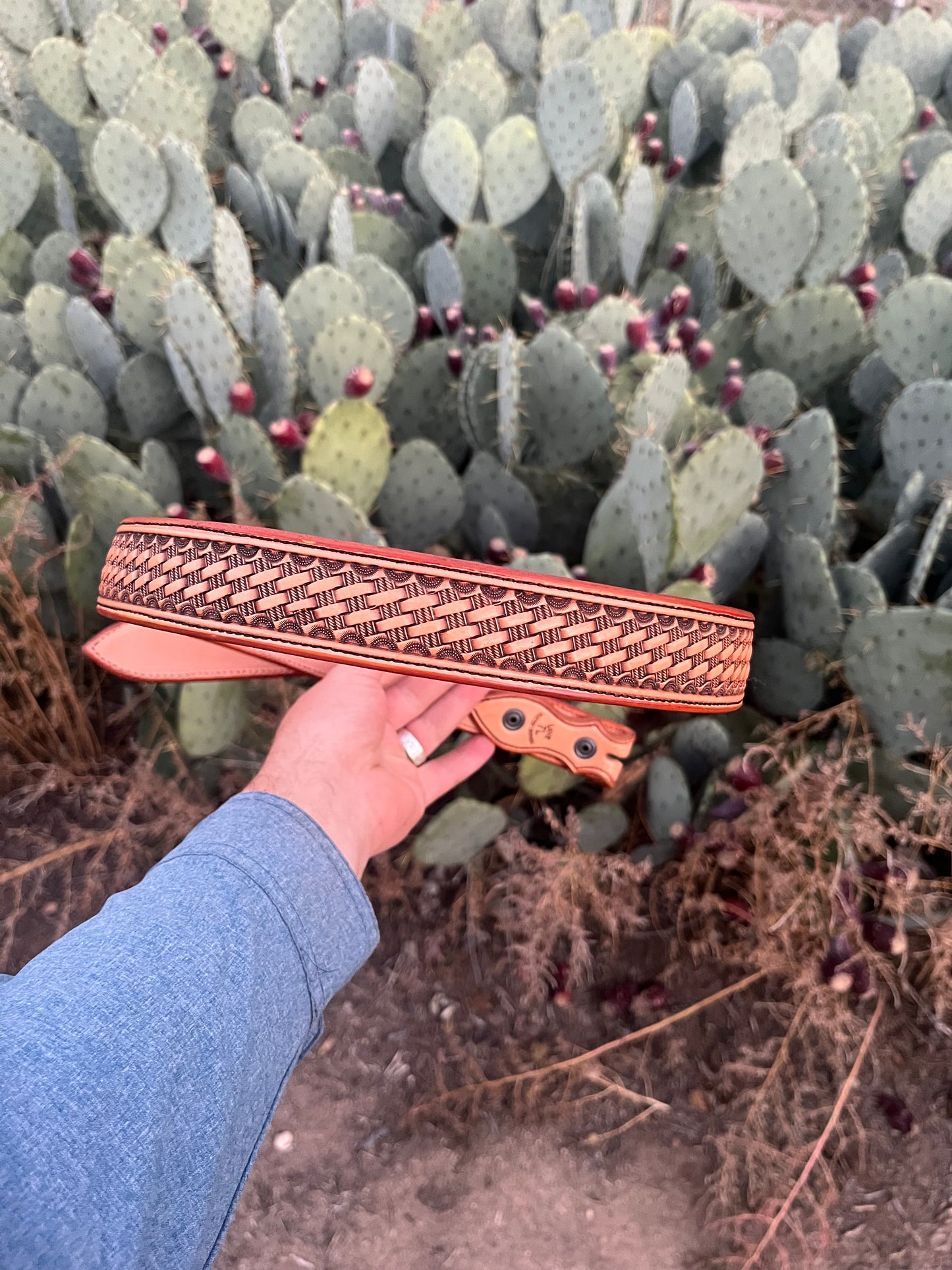 Basket stamp belt