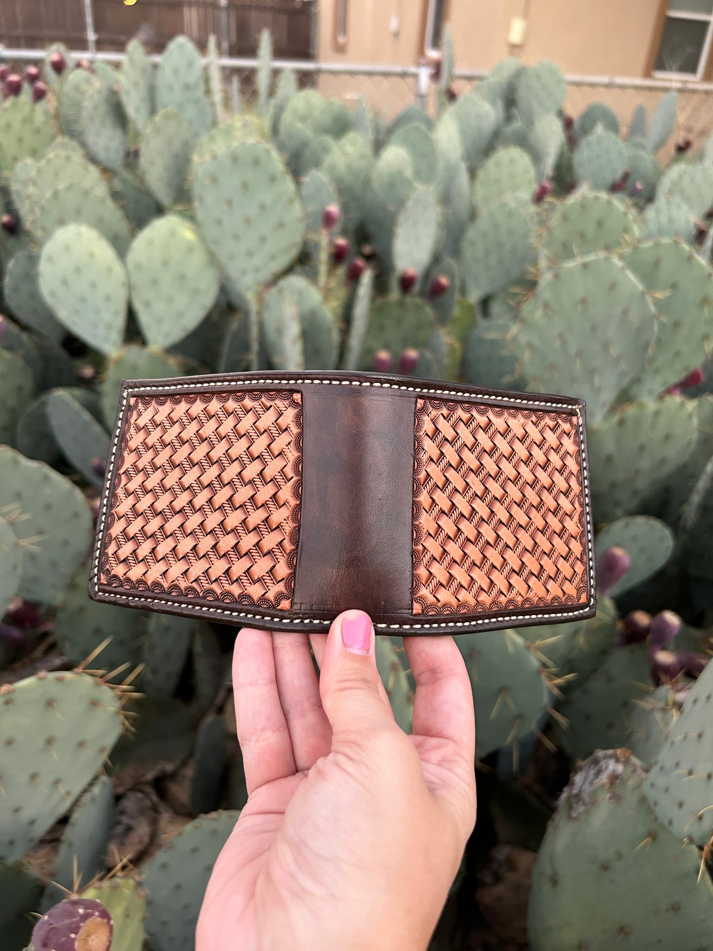 Basket Stamp Bi-Fold Wallet