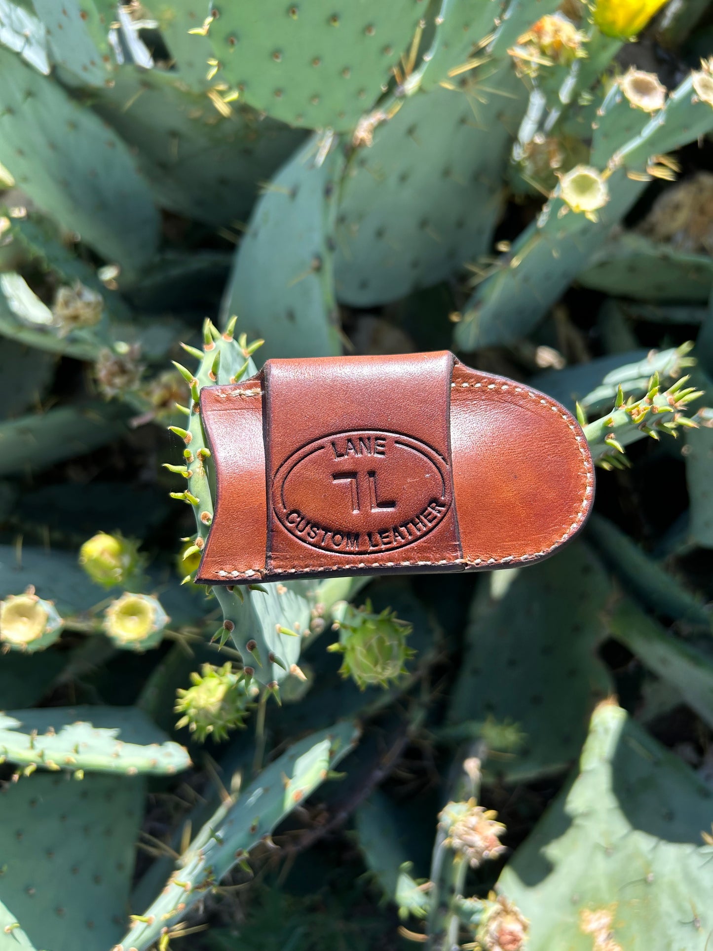 Basket Stamped Horizontal Knife Sheath