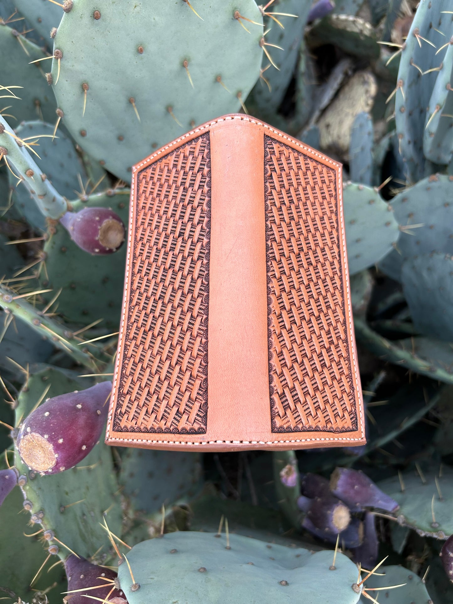 Roper Basket Stamped Wallet